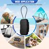 TNIIFXC Portable Travel Safe Lock Box 4-Digit Combination Mini Safe Box, Anti-Theft Beach Security Lockbox Waterproof Small Lockable Box with Removable Wire Rope for Dorm Beach Hotel Car Home Office