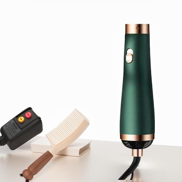 Travel Hair Dryer- 1800W High-Speed Brushless Motor Negative Ionic Blow Dryer for Fast Drying, Low Noise Thermo-Control Hair Dryers with Comb for Salon, Home and Travel. (Green)