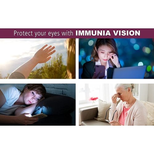 Immunia Vision - Wild Blueberry Concentrate + Lutein 20 mg. Eye Health Antioxidant Supplement. Liquid Formula. Delicious Taste. 5 ml/Day (for 24 Days). (1-Pack)