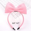 Bow Headband Bowknot Hair Bands Headpiece Women Bow Hairband Hair Hoops Holiday Party Decoration Cosplay Costume Cute Christmas Halloween Festival Carnival Handmade Bows Hair Accessories 1 Pack Pink