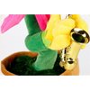 Musical Singing Dancing Repeating Talking Sunflower Soft Plush Funny Creative Saxophone Kids Toy(Yellow)