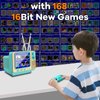 E-MODS GAMING Handheld Game Console Built in168 Video Game for Kids Mini TV 3.0 Inch Screen Retro Gaming Console Support Two-Player Gamepad for Children/Adult