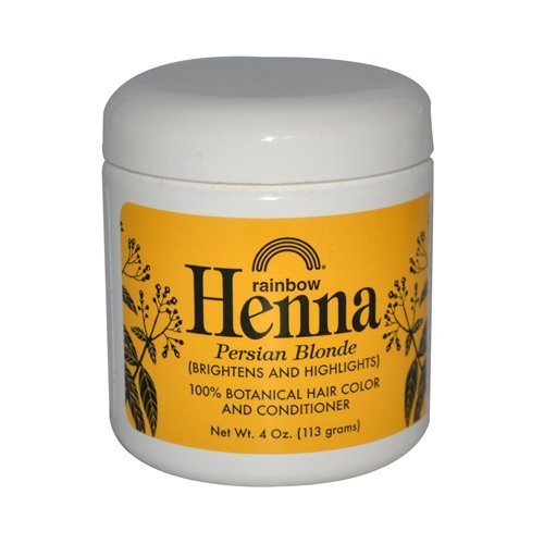 2 Packs of Rainbow Research Henna 100% Botanical Hair Color And Conditioner - Persian Blonde - 4 Oz