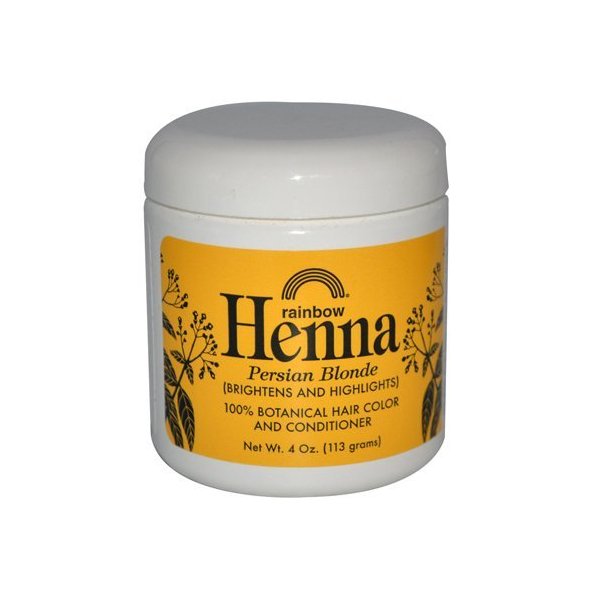 2 Packs of Rainbow Research Henna 100% Botanical Hair Color And Conditioner - Persian Blonde - 4 Oz