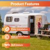 White Vinyl 1" Insert Molding Trim Screw Cover RV Camper Travel Trailer (75ft)