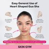 SKIN GYM Sculpty Heart Gua Sha Face Sculpting Tool & Face Massage Tool, Anti-Aging Guasha Tool for Face Under Eye Bags, Puffy Eyes and Fine Lines | Face Lifting, Face Sculptor & Jawline Sculptor