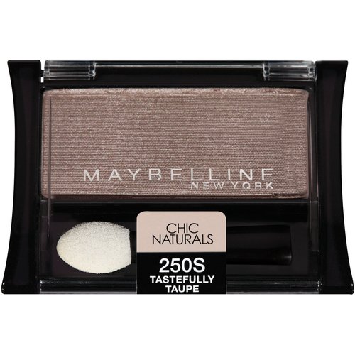 Maybelline New York Expert Wear Eyeshadow Singles, Chic Naturals 250s Tastefully Taupe, 0.09 Ounce