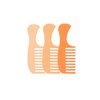 3PCS Comb Hair Clips for Women Girls Creative Hairpins Duckbill Hair Accessories Gradient Orange