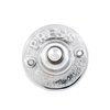 Renovators Supply Manufacturing Doorbell Button 2.5 in. Diameter Round Brass Vintage Push Button with Mounting Hardware