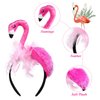 Didiseaon Flamingo Headband for Women Hawaii Flamingo Headdress Cute Flamingo Hair Hoop for Carnival Tropical Summer Beach Party Supplies