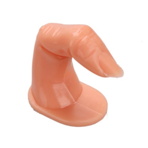 So Beauty 5 Pcs Acrylic UV Gel Nail Art Flase Practice Finger Training Display Decoration Tool