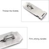 Door Locks Hasp Latch, 3 Inch Stainless Steel Safety Packlock Clasp Hasp Lock Latch, Extra Thick Door Gate Lock Hasp with Screws Brushed Finish 2 Pack