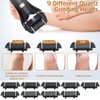 Electric Callus Remover for Feet,Rechargeable Foot File Hard Skin Remover,Waterproof 14 in1 Professional Pedicure Kit for Cracked Heels &Dead Skin,with 9 Roller Heads 2 Speed, Battery Display