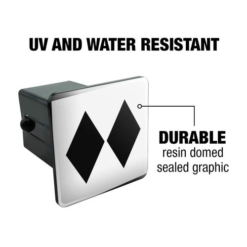 GRAPHICS & MORE Double Black Diamond Skiing Experts Only Tow Trailer Hitch Cover Plug Insert