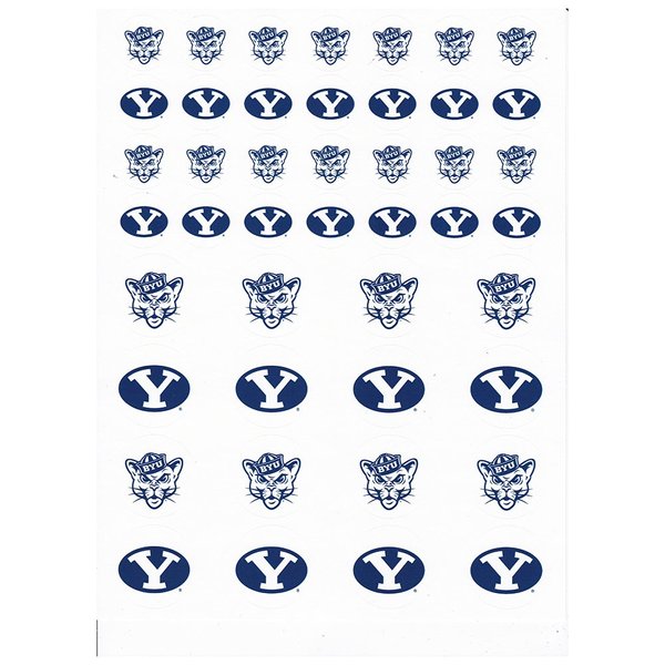 BYU Cougars Small Sticker Sheet - 2 Sheets