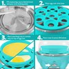 Elite Gourmet EGC-007T# Rapid Egg Cooker, 7 Easy-To-Peel, Hard, Medium, Soft Boiled Eggs, Poacher, Omelet Maker, Auto Shut-Off, Alarm, 16-Recipe Booklet, Teal