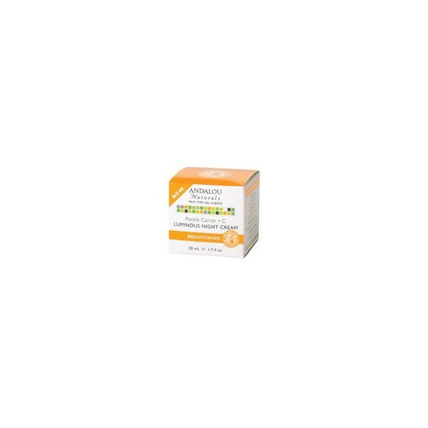Andalou Naturals Facial Care Purple Carrot + C Luminous Night Cream 1.7 fl. oz. Moisturizers - 2pc