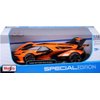 Maisto - 1/18 Diecast Scale Model Compatible with Lamborghini Replica V12 Vision Gran Turismo Metal Sports Car Model Orange
