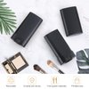 BOSMIOW 25pcs 15ml/0.5oz Empty Black Plastic Oval Deodorant Containers,Top-Fill Lip Balm Tubes,Refillable Twist-Up Lipstick Tubes for DIY Homemade Chapstick,lip Balm
