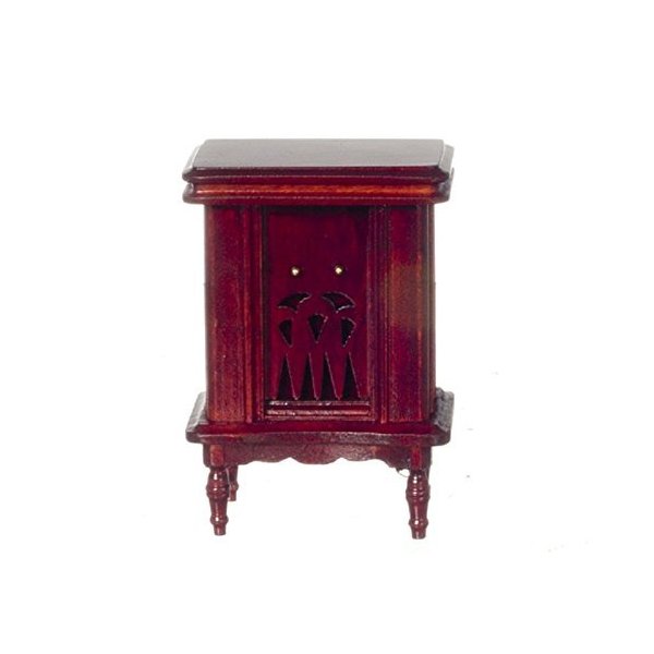 Dollhouse Miniature 1:12 Scale Mahogany 1940's Radio #D0272
