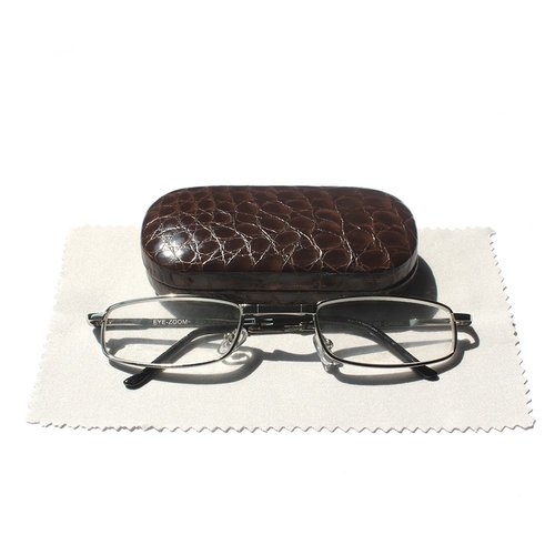 Metal Folding Reading Glasses with Case Slim Stylish Compact Folding Reading Glasses in Hard Case