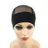 YANTAISIYU 1 pc Black Crochet Wig Cap Headband Wig Cap with Adjustable Headband Weaving Wig Base for Wig Making