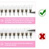 Premade Fans Eyelash Extensions 5D-C-0.07-16 Premade Volume Lash Extensions Pointed Base Fans 0.07 Premade Volume Fans C D Curl(5D-C-0.07,16 mm)