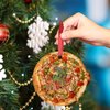 Vegan Truffle Pizza Christmas Ornaments Personalized Christmas Ornaments 2023 Funny Food Christmas Tree Ornaments Hanging Ornaments Holiday Christmas Keepsake New Year Gifts, 3 Inch