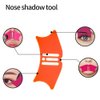 Orange Silicone Nose Shadow Template, Nose Contour Tool, Eyebrow Shaping Stencil, Multifunctional Contour Template, Eyebrow Shaping Eyeliner Stencil, Woman Makeup Tool,Eyes