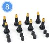 Aoerzn 8Pcs Premium TR413 Tubeless Tire Valve Stems, Black Rubber Snap-in Tire Valve Stem, Universal for Tubeless 0.453 inches 11.5mm Rim Holes