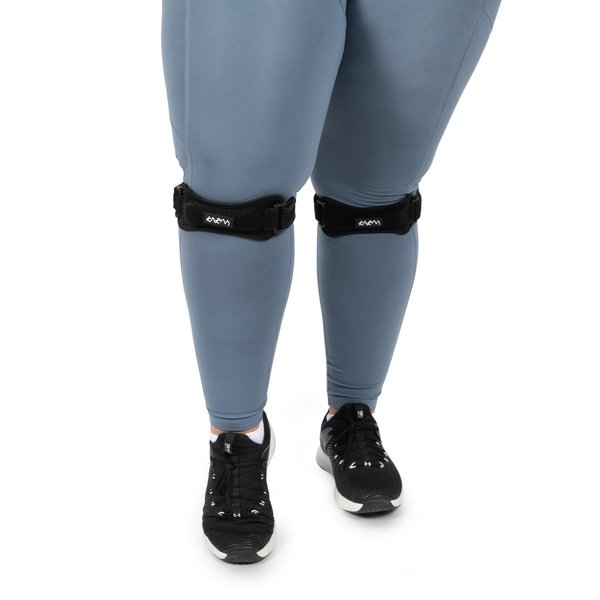 KARM Plus Size Knee Braces for Knee Pain Plus Size – Patellar Tendon Support Strap, Patella Knee Strap, Patellar Stabilizing Knee Brace Plus Size. Jumpers Knee (Plus Size; Pair of 2 Straps Black)