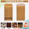 200pcs Seed Envelopes, Reusable Self Sealing Seed Storage Paper Bag Printed with Types Name Template Small Seed Packets for Seeds Saving & Collecting