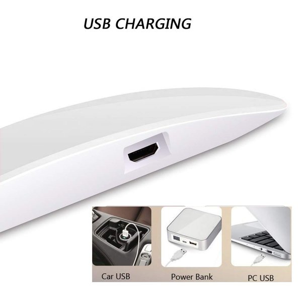 Nail Dryer Mini, 6W LED UV Portable Nail Dryer Curing Lamp Light for Gel Based Polish USB Power with 45s/60s Timer Setting (White)