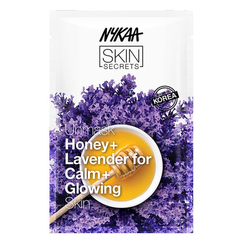 Nykaa Naturals Skin Secrets Bubble Sheet Mask - Tones, Softens, and Conditions Your Skin - Reduces Puffiness and Redness - Leaves Your Skin Feeling Fresh and Clean - Honey and Lavender - 0.67 oz