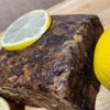 Aroma Depot Lemon Raw African Black Soap 8 oz. 100% Natural soap for Acne, Eczema, Psoriasis, Scar Removal Face And Body Wash. Handmade