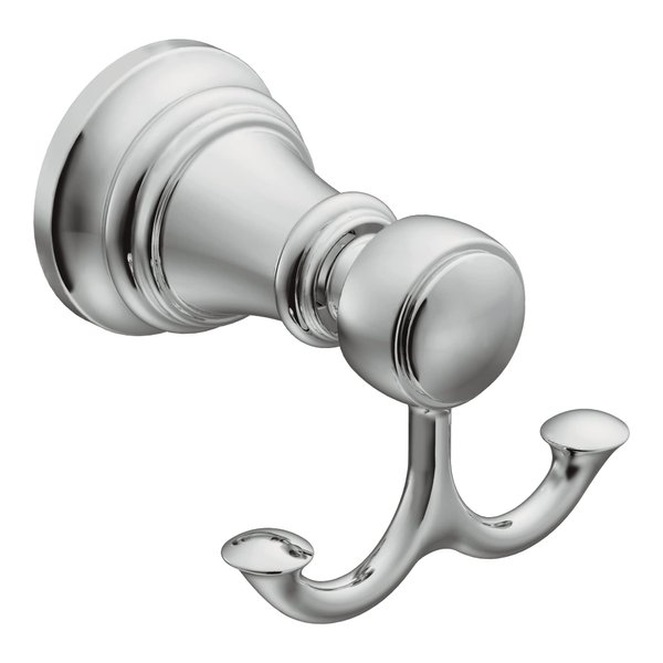 Moen YB8403CH Weymouth Double Robe Hook, Chrome