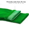 Luwint Knee High Socks for Soccer Baseball Costume, Men and Women size 6-10, 1 Pair (Green)