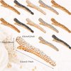 WILLBOND 16 Pieces Pearls Rhinestone Hair Clips, 4 Colors - Durable Alligator Hairpins for Women Girls Hair Styling Tools Accessories