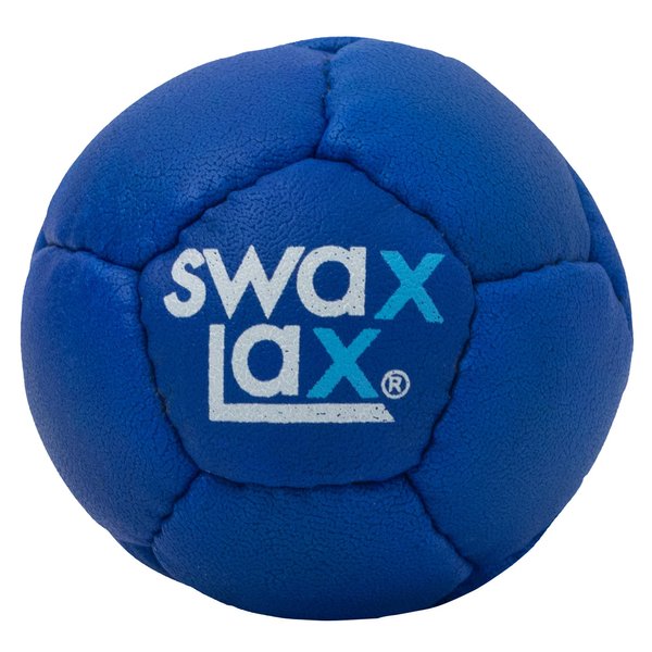 SWAX LAX Lacrosse Training Ball - Indoor Outdoor Practice Less Bounce & Rebounds (1 Blue)