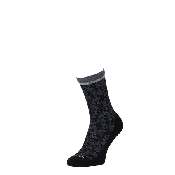 Sockwell Women's Plantar Relief Cush Crew Sock, Black - Small/Medium