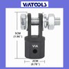 VIATOOLS 1/2" Scissor Jack Adapter for Use with 1/2 Inch Drive/Impact Drills/Ratchet or Standard Drive Sockets or 13/16 Inch Lug Wrench
