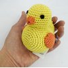 Skelapparel Endless Fun Dog Teeth Cleaning Cotton Crochet Squeaky Dog Toy for Small Dogs - Yellow Duck