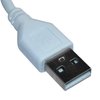 HQRP USB Power Cable (White) Compatible with NETGEAR Push2TV PTV3000 PTV3000-100NAS Wireless Display Adapters ; Ceton Echo Windows Media Center Extender, USB to Mini USB Cable