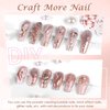 Laza Chrome Nail Powder Mirror Effect Metallic Dust Holographic Glitter Glazed Manicure Decoration Reflective Pigment for DIY Gel Polish Nail Art, Resin Craft, Gifts - Rose Gold
