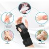 PKSTONE Wrist Brace with Removable pad for Carpal Tunnel,Night Wrist Sleep Support Brace, Fits Both Hands,Hand Support with Pressure strap for Arthritis, Tendonitis, Sprains,Wrist Pain