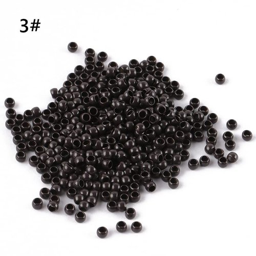 1000Pcs Nano Ring Beads Micro Links Rings Hair Extensions Beads Nano Copper Rings Salon Tools Accessories for Nano Tip Hair Extension 7 colors Available (#3)