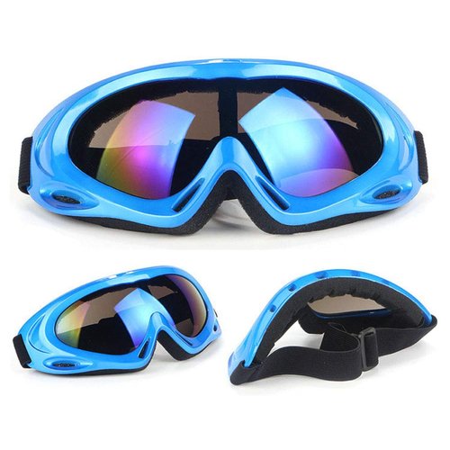 Anti-Glare Lenses, Ski Goggles, Winter Sport Snowboard Goggles with UV 400 Protection, Snowboard Goggles for Kids, Boys & Girls, Youth, Men & Women, Helmet, Wind Resistance (Blue Multicolor)