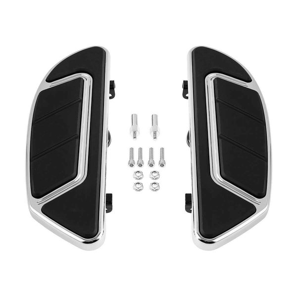 Green-L Chrome Rider Driver Floorboard Foot Board Fit for Harley Touring Road King Street Electra Glide Ultra 1986-2023 Softail 1986-2017