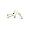 Metallor Acoustic Guitar Bridge Pins String Peg Guitar Parts Replacement Pack of 6 Pieces White with Black Dot.