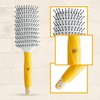 GK HAIR Global Keratin Professional Curved Vented Brush 2.5 Inch for Blow Drying Styling Detangling Vent Brush with Pin Bristles & Non Slip Grip for Long Curly Tangled Straight & Thick Hair - Unisex